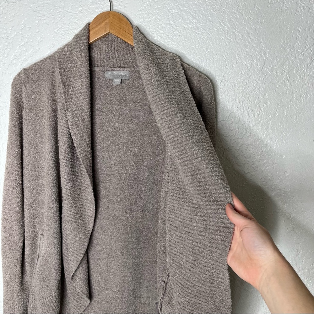 BAREFOOT DREAMS Cozy Lite Circle Cardigan Taupe Size XS/S - Picture 11 of 13
